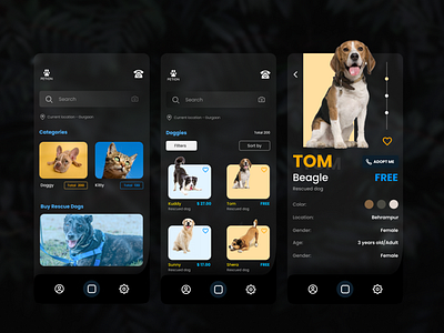 Pet Adoption App UI