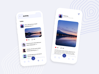 Social Media Activity Feed UI