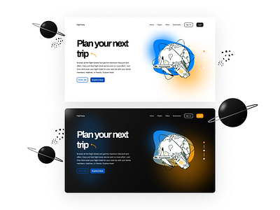 Flight Booking Landing Page design