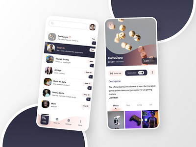 Social Media App Design