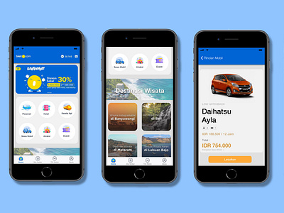 Online Travel App (OTA) UI Refurbish (Tiket.com)