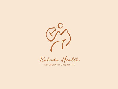 Rakuda Health - Branding & Web Design branding flat graphic design health icon illustration logo mockup natural logo ui website wellness logo