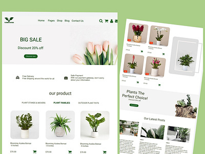 flower shop shop ui uidesign ux webdesign website