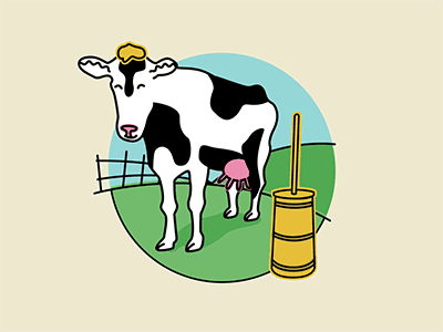 Cow Animation after effects animal animate animated animation cow farm gif looping gif