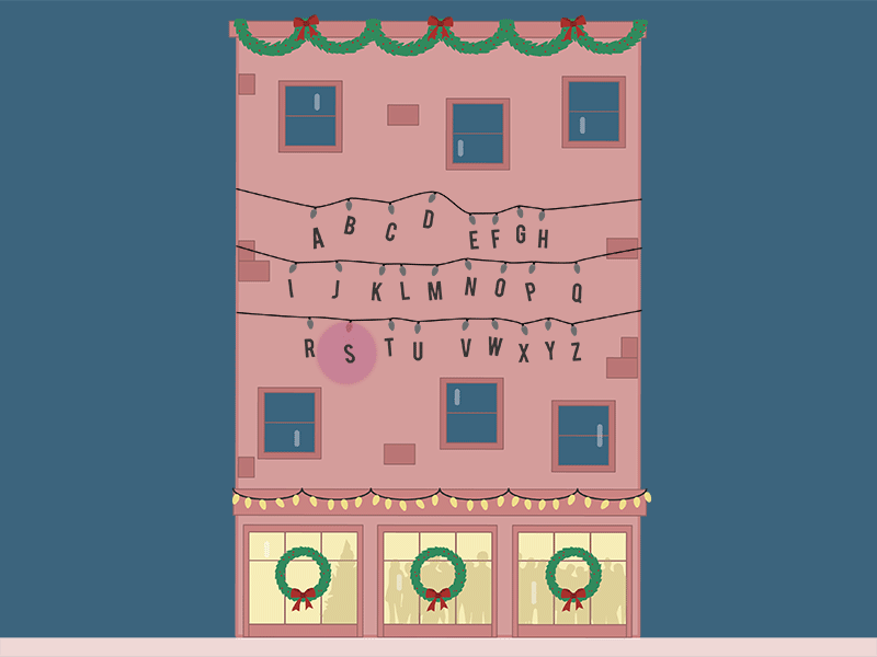 Stranger Things, "Santa isn't real" building christmas christmas theme city city scape holiday illustration illustrator santa stranger things