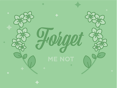 Middle Child Anthem flowers forget me not illustration middle child middle child syndrome