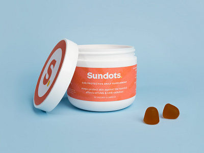 Sundots | Packaging brand brand identity branding packaging skincare start up sun supplement vitamin