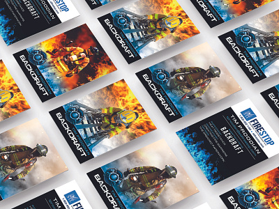 Trading Card Design brand branding business business card cards design designs fire fireman firemen graphic design hero identity trading card trading cards typography