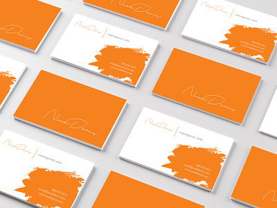 Business Card Design art artist branding business card businesscard design designer icon identity ink logo orange print print design printmaking typography vector
