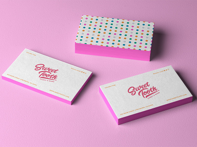 Sweet Tooth Candy & More boutique branding business card businesscards candy design edge identity logo logo design marketing network paint print store sweet tooth typography