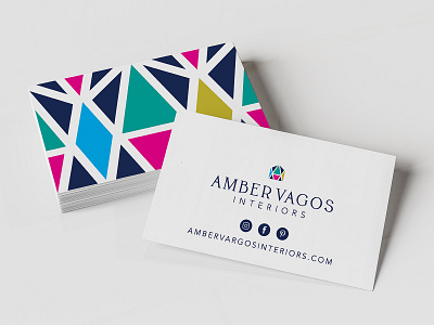 Logo & Business Card Design blue bold branding bright business cards businesscards design designer geometric graphicdesign identity illustration interior logo logo design network pink print store typography