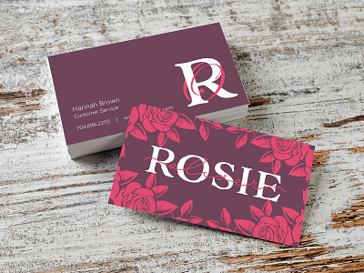 Color Project - Which do you prefer? boutique branding business card businesscard color design identity logo logo design olive pallet pink print print design rose typography