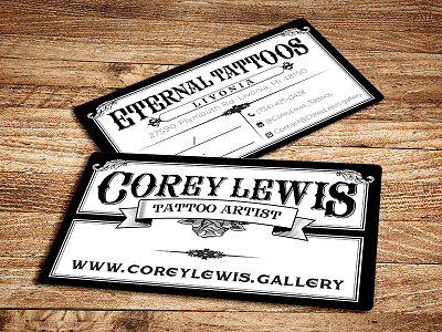 Tattoo Business Cards antique appointment card artist branding business card grunge icons identity logo design tattoo type treatment typography