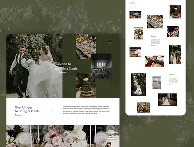 Vintage White Castle branding design flat minimal minimalism minimalistic uiux web webdesign website