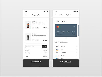 Daily UI 002_Credit Card Checkout care checkout dailyui 002 dailyui002 ecommerce mankind mobile payment