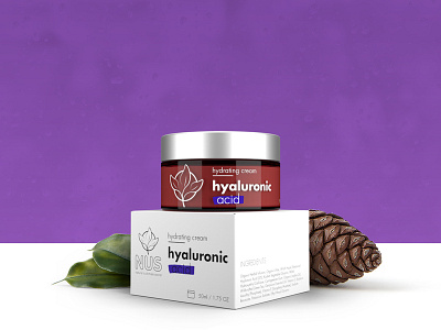 NUS Hyaluronic Acid Cream - Product MockUp 3d art 3d bottle 3dart 3dsmax branding logo package photoshop render rendered