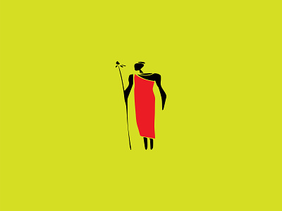 Maasai Warrior design illustration vector