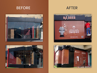 Outdoor Advertising for Friends Barber