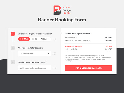 Banner Booking Form banner banner design booking form design figma gif html5 static