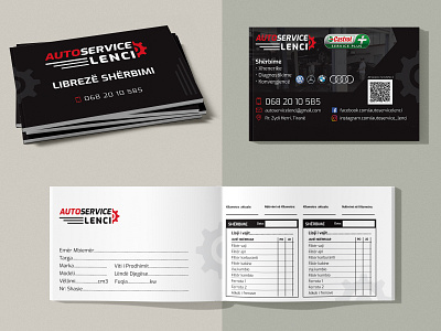 Vehicle Maintanance Service Book Design branding car services custom design design