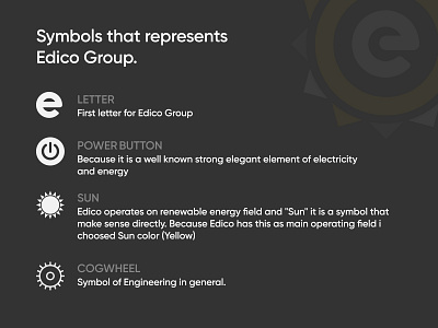 Edico Logo Symbols explanation