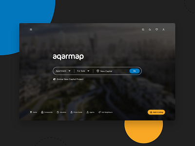 Aqarmap Dark Concept