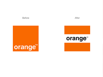 Orange logo rebranding brand brand identity design graphic design logo