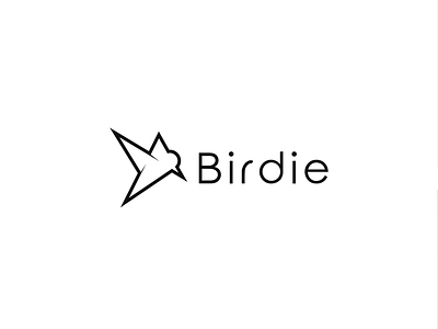 Birdie logo branding design flat graphic design identity logo logo design minimal