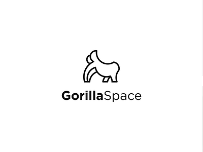 Gorilla space logo brand identity branding creativity designers graphic graphic design identity logo logo design minimal