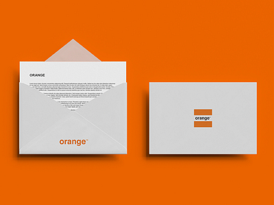 Orange rebranding graphic design logo design