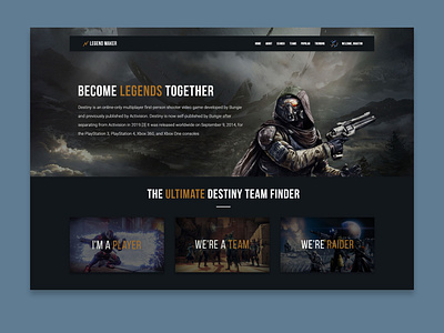 Destiny Concept || LFT Website