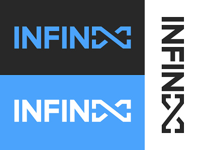 Infineight Design // Streetwear & Esports Logo blue blue and white branding design esports esports logo fashion brand flat logo minimal modern typography vector