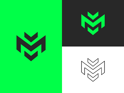 Midland-Glitch Logo // Gaming Logo branding design esports flat gamer gaming gaming logo gaminglogo green green logo minimal modern neon vector