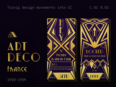 Art Deco; movement as UI