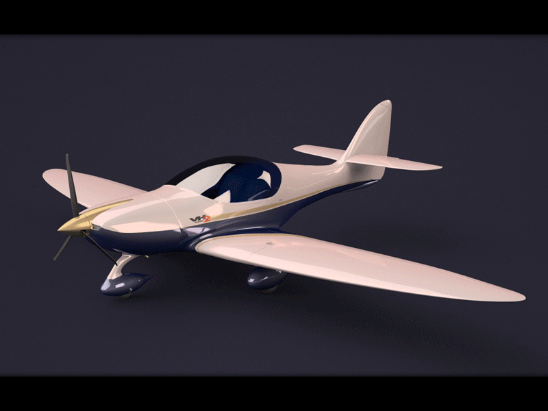 Orel Aircraft, model VH2 3d model cinema 4d jan safarik photoshop plane technical topogun vh2 vh2l vh2x visualization vray