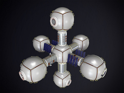 Space station 3D model