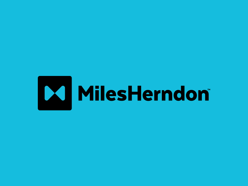 Introducing MilesHerndon branding clean color design identity logo mark rebrand simple typography