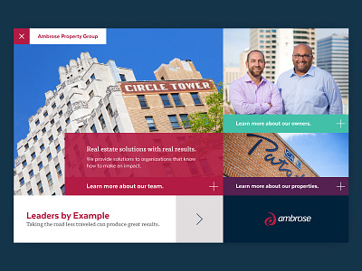 Ambrose Website Launch branding clean design launch photography property simple typography ui ux website