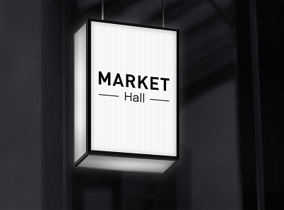 Edmonton Green Market Hall - Hanging Signage design graphic design signage vector wayfinding