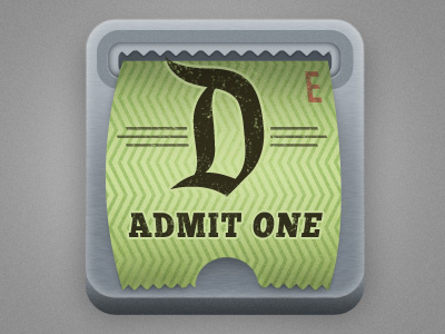 Alternate Disneyland Explorer Icon app disney disneyland eticket green icon ios ticket
