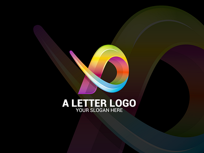 a letter logo 3d 3d logo a a letter logo abstract initial logo advance application business colorful corporate logo template creative rainbow digital app financial investment game high tech 2d logo infinity logo design letter logo design inspiration logotype