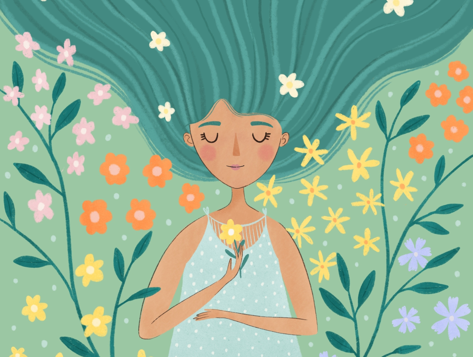 In the meadow by IrinaOstapenko on Dribbble