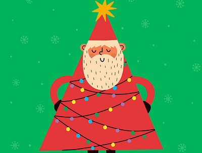 Santa Claus christmas claus greeting card postcard santa vector
