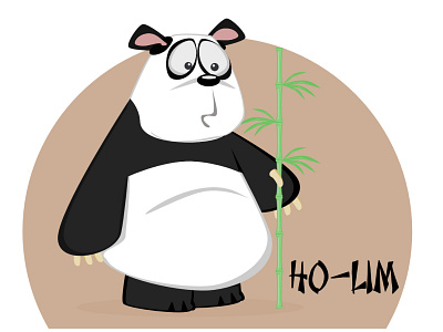 ho lim panda art cartoon panda zombie