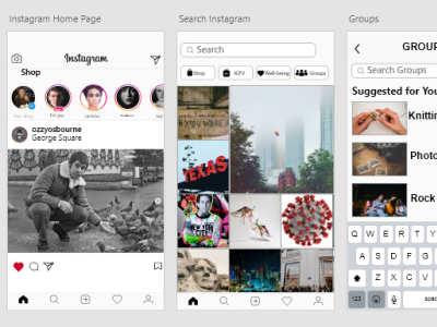 Instagram Add-A-Feature app design ui ux