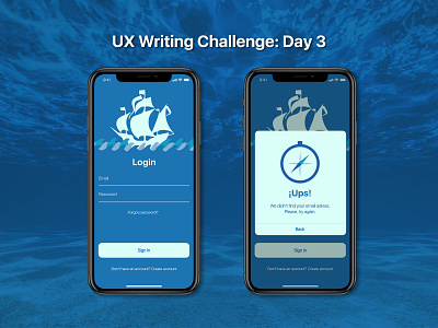 UX Writing Challenge: Day 3 app design illustration ui ux