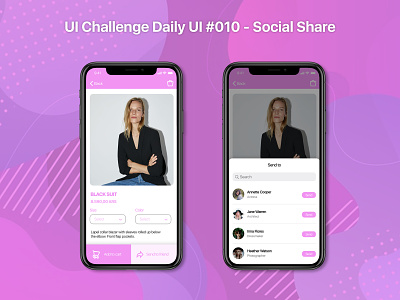 UI Challenge Daily UI #010 - Social Share