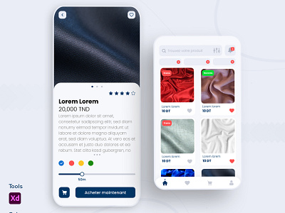 UI Design - e commerce mobile app