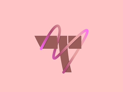 T Styles abstract app arsyadee brand branding business exploration gradient letter logo logo design logotype love modern pink shadow style t type typography