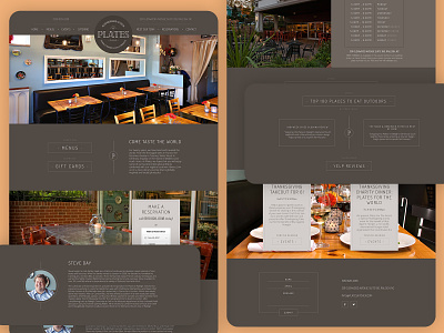 Plates | Website Design design restaurant restaurant website ux design web website design wordpress design